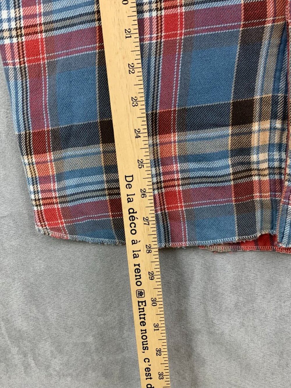 Ralph Lauren Polo Men Work Shirt Medium Blue Plaid Flannel Button Up Long Sleeve - Picture 7 of 8